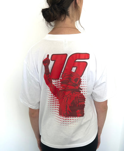 F1 Woman’s Leclerc 16 White Tee